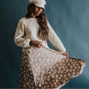 Roolee SALT Chestnut Hill Floral Slip Skirt Size Small